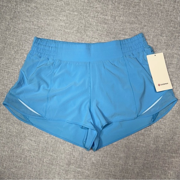 Lululemon Hotty Hot High Rise Athletic Short in Kayak Blue Size 12 NWT - Picture 5 of 8